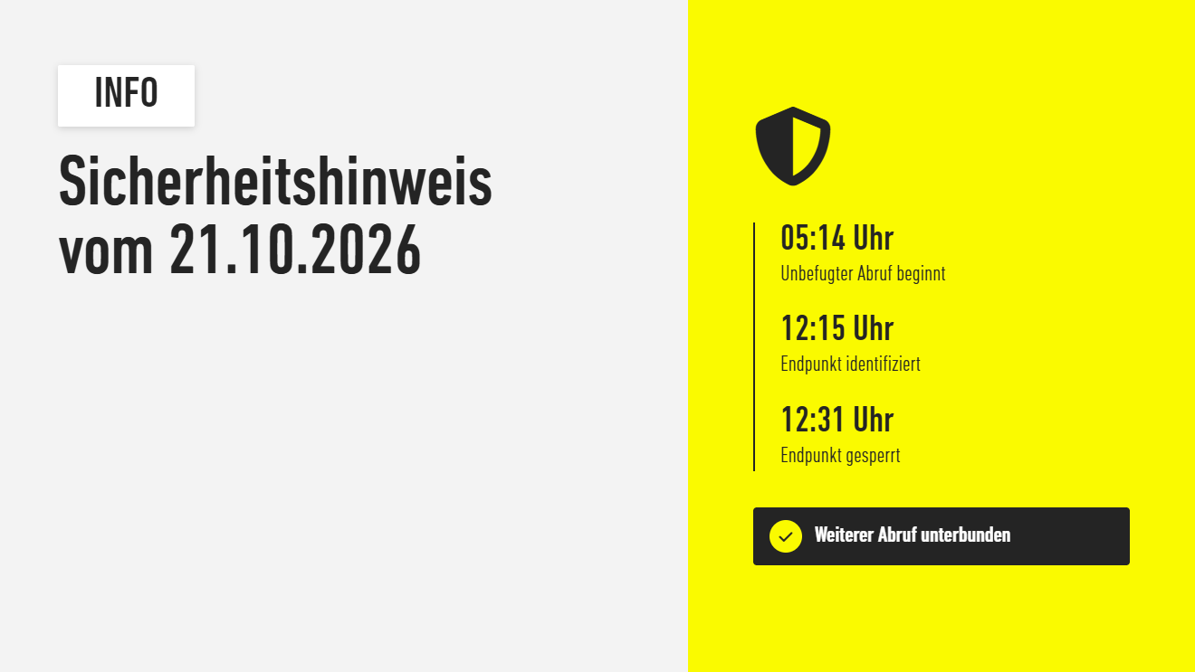 Sicherheitshinweis vom 21.10.2026